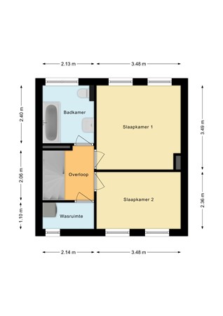 Floorplan - Van Brederodestraat 22, 2811 XH Reeuwijk